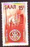 Saarland  1955  1 Wert  **  Rotary Club