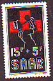 Saarland  1955  1 Wert  **  Rotes Kreuz