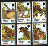 Salomoninseln  1982  6 Werte  **  Weißbauchseeadler