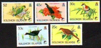 Salomoninseln  1990  5 Werte  **  Vögel