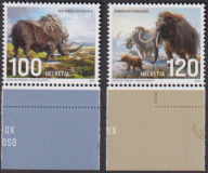 Schweiz  2024  2 Werte  **  Wollhaarnashorn