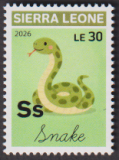Sierra Leone  2026  1 Wert  **  Schlange