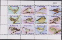 Surinam  2026  12 Werte  **  ZD  Vögel