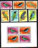 Surinam  1977  7 W. + 1 Bl.  **  FM Vögel