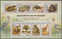 Süd - Sudan  2026  8 Werte  **  KLB  Wildtiere / Pilze / Baum