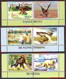 Tadschikistan  2019  3 W. + 3 ZF  **  3 ZD  Adler / Bär / Fisch