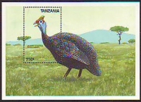 Tansania  1989  1 Block  **  Helmperlhuhn