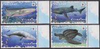 Thailand  2019  4 Werte  **  Wale / Schildkröte  WWF