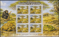 Togo  2026  6 Werte  **  KLB  Reptilien / Affe / Pilz