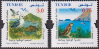 Tunesien  2025  2 Werte  **  Vögel