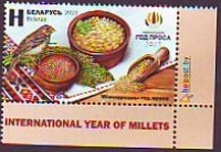 Weißrußland  2023  1 Wert  **  Sperlinge / Hirse