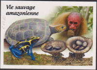 Preview: Zentralafrika  2026  5 Werte auf  1 Maximumkarte  Reptilien / Affe / Pilz