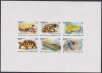Zentralafrika  2026  6 Werte  **  KLB  Reptilien  Deluxe Proof
