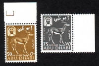 Abu Dhabi  1964  2 Werte  **  Gazellen