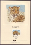 Preview: Afghanistan  1985  4 Werte auf 4 Kunstdrucken  Leopard  WWF
