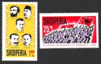 Albanien  1974  2 Werte  **  50 Jahre Revolution