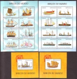 Angola  1999  16 W. + 2 Bl.  **  2 KLB  Schiffe aus aller Welt