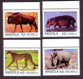 Angola  1999  4 Werte  **  Wildtiere