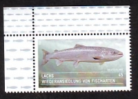 Bundesrepublik Deutschland  2014  1 Wert  **  Atlandischer Lachs