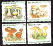 Belgien  1991  4 Werte  **  Pilze