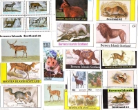 Preview: Bernera - Inseln  1980/82  38 W. + 24 Bl.  **  Säugetiere 2