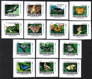 Deutschland / Biberpost Magdeburg  2013  14 Werte  **  Schmetterlinge