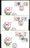 Bulgarien  1991  6 Werte auf 3 FDC  Heilpflanzen