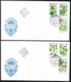 Bulgarien  1995  6 Werte auf 2 FDC  Nutzpflanzen