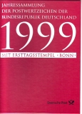 Jahressammlung Deutschland  1999  Erstagsstempel Bonn