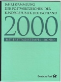 Jahressammlung Deutschland  2000  Erstagsstempel Bonn