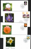 Bundesrepublik  2005/06  14 Werte auf  13 FDC  FM Blumen