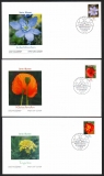 Preview: Bundesrepublik  2005/06  14 Werte auf  13 FDC  FM Blumen