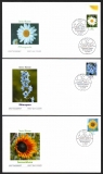 Preview: Bundesrepublik  2005/06  14 Werte auf  13 FDC  FM Blumen