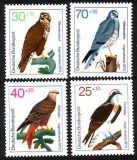 Bundesrepublik Deutschland  1973  4 Werte  **  Greifvögel