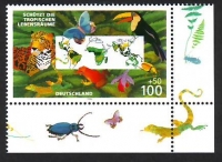 Bundesrepublik Deutschland  1996  1 Wert  **  Tropische Tierwelt