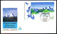 Bundesrepublik  1999  1 Block auf  1 FDC  Nationalpark Berchtesgaden