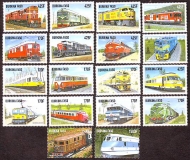 Burkina Faso  1998  18 Werte  **  Lokomotiven