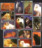 Sharjah  1998  14 Werte  **  Katzen