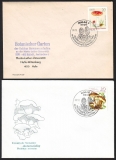 D D R  1986  2 Briefe mit 2 Pilzsonderstempel
