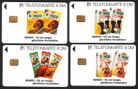 Preview: Deutschland  1994  4 Telefonkarten  ungebraucht  Hunderassen