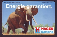 Preview: Deutschland  1995  1 Telefonkarte  ungebraucht  Elefant