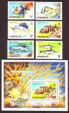 Dominica  1975  6 W. + 1 Bl.  **  Meeresfische