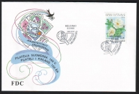 Finnland  1993  1 Wert auf 1 FDC  Dünenrose
