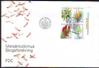 Finnland  1995  4 Werte auf  1 FDC  Bäume