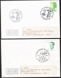 Frankreich  1986  2 Briefe mit 3 Pilzsonderstempel  gelaufen
