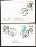 Frankreich  1987  2 Briefe mit 3 Pilzsonderstempel