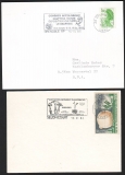 Frankreich  1985  2 Karten mit 2 Pilzsonderstempel