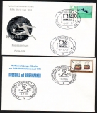 Deutschland  1974  2 Werte auf  2 FDC  Fußball WM  (11)