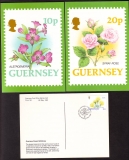 Preview: GB - Guernsey  1992  10 Werte auf 10 MK  Frühlingsblumen