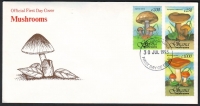 Ghana  1993  1 Brief mit 3 Pilzwerten